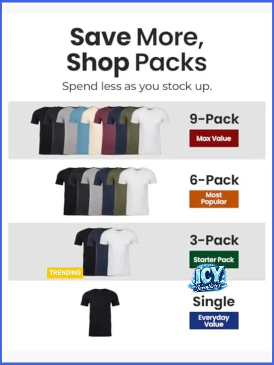 Soft Cotton Blend Athletic Fit Crew Neck T-Shirt for Men - Picture 3 of 7